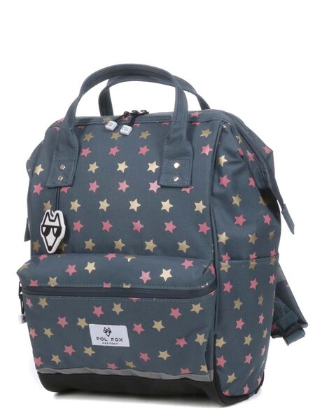 Sac � dos Fut� Wonder Fox Glitter Gris/Rose