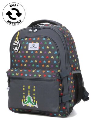 Sac � dos Pol Fox Space Invader - Poche R�versible Gris