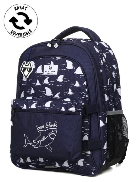 Sac à dos Shark - Poche Réversible Marine