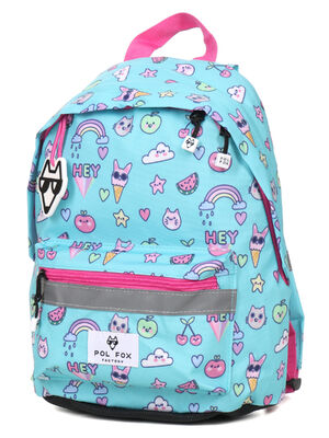 Sac � dos Mini Pol Fox Kawaii Turquoise