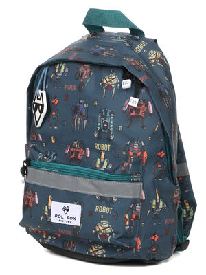 Sac � dos Mini Pol Fox Robot Bleu Gris