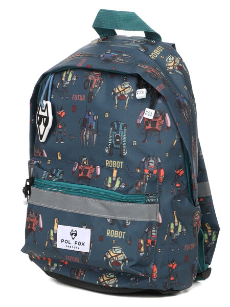Sac à dos Mini Robot Bleu Gris