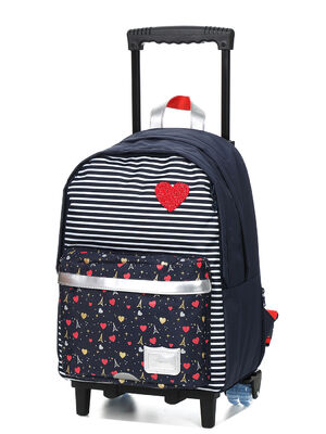 Sac � dos � roulettes Tann's Emilie L 15906#Marine