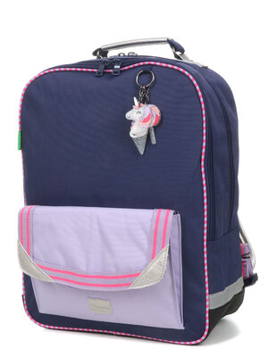 Sac � dos Tann's Lisa L - Poche Aimant�e Lilas/Marine