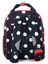 Sac � dos Charlotte XS 3 Bleu Marine/Rouge