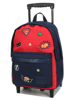 Sac � dos � roulettes Tann's Tristan L 13718#Rouge/Bleu