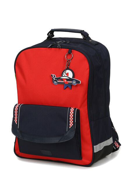 Sac à dos Noé L - Poche Aimantée Rouge/Bleu