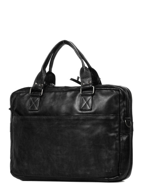 Sacoche ordinateur Cow Lavato Leandro 14 pouces Black