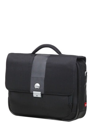 Serviette Delsey La D�fense 14 pouces - 1 soufflet Noir