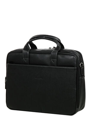 Porte ordinateur Hexagona Confort 15.6 pouces - 2 compartiments Noir