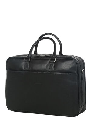 Sacoche ordinateur Hexagona Confort 15.6 pouces - 2 compartiments Noir