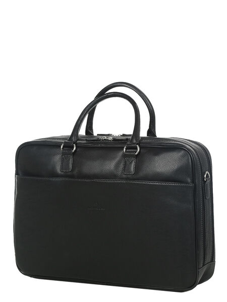Sacoche ordinateur Confort 15.6 pouces - 2 compartiments Noir