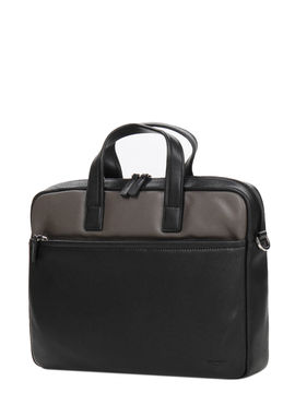Sacoche ordinateur Duo 14 pouces Noir/Taupe