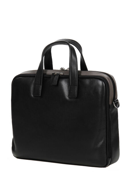 Sacoche ordinateur Duo 13 pouces Noir/Taupe