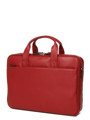 Porte ordinateur Hexagona Confort 15.6 pouces - 2 compartiments Rouge Fonc�