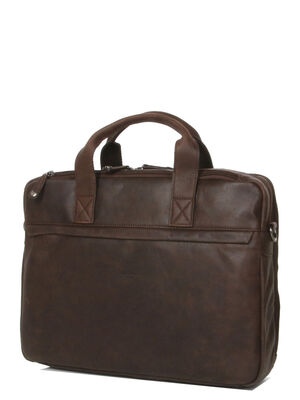 Sac ordinateur Hexagona Instinct 15 pouces Marron