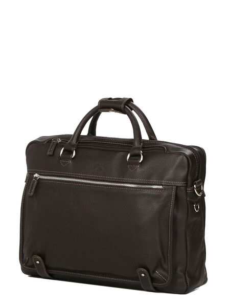 Sac ordinateur Business 11 pouces - 2 compartiments Chocolat