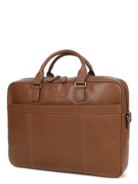 Sac ordinateur Architecte 17 pouces Marron