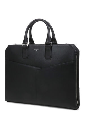 Porte ordinateur Le Tanneur Anatole Slim 15.6 pouces Noir