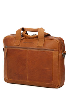 Sac ordinateur Calvi 15.6 pouces Cognac