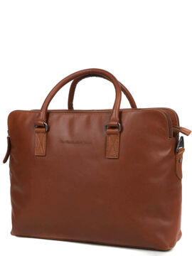 Sacoche ordinateur Cameron 15 pouces Cognac