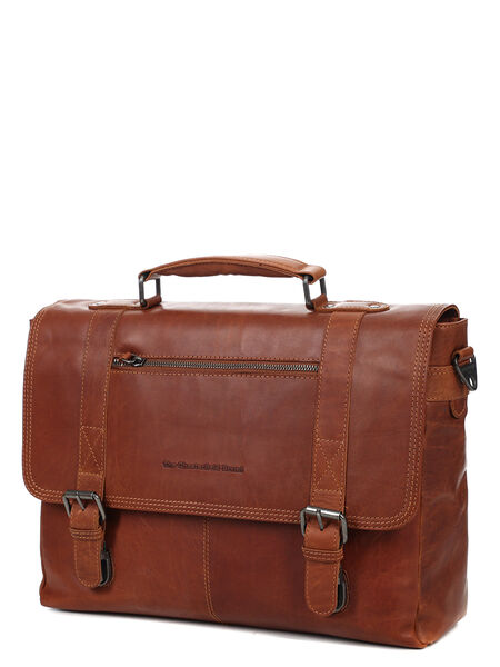 Cartable ordinateur Imperia 15 pouces Cognac