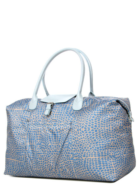 Sac de voyage Cabas Long 60 cm Imprimé Bleu