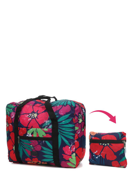 Sac pliable Packable Bold Flowers 45 cm