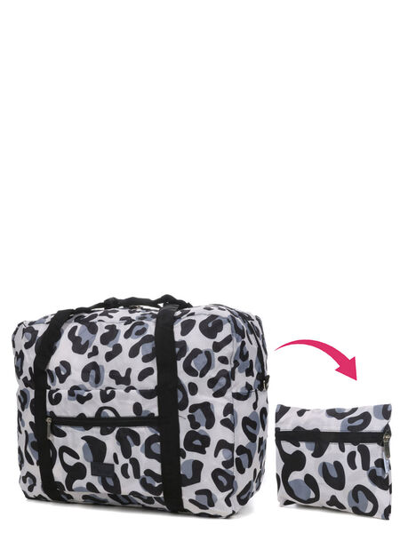 Sac pliable Packable Silver Leopard 45 cm