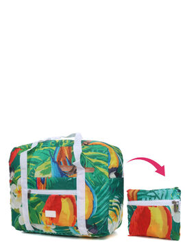 Sac pliable Packable Tropical Parrot 45 cm Vert
