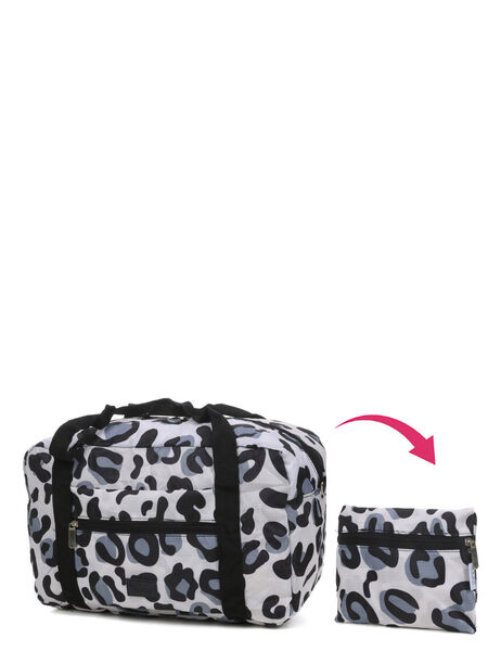 Sac pliable Packable Silver Leopard 40 cm