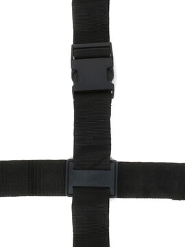 Set de 2 sangles crois�es Noir