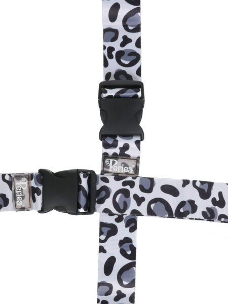 Set de 2 sangles crois�es Silver Leopard