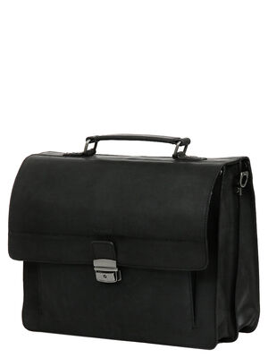 Serviette Burkely Vintage Scott 38 cm - 2 soufflets Black