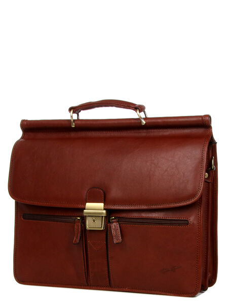 Serviette Renaissance 40 cm - 2 soufflets Marron