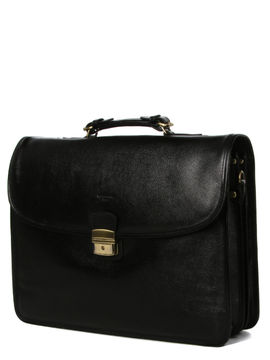 Serviette Rpublique 41 cm - 3 soufflets Noir