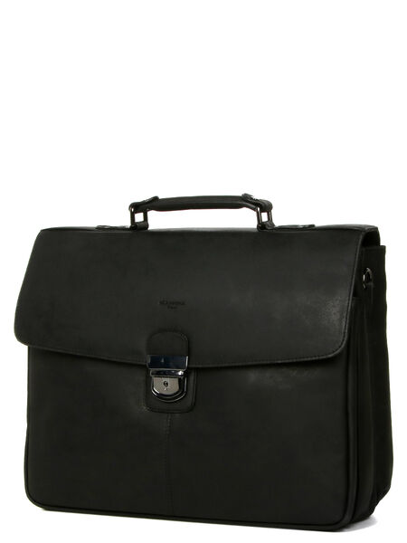 Serviette Différence 40 cm - 2 soufflets Noir