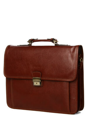 Serviette Hexagona R�publique 40 cm - 2 soufflets Marron