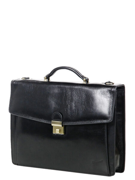 Serviette Specialist 38 cm - 1 soufflet Noir
