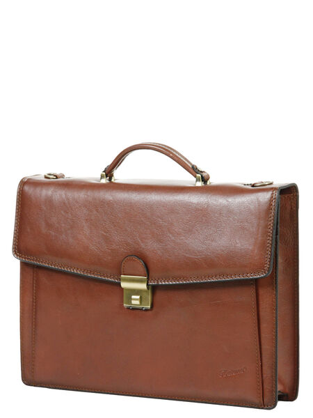 Serviette Specialist 38 cm - 1 soufflet Marron
