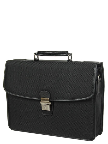 Serviette Work 38 cm - 1 soufflet Noir