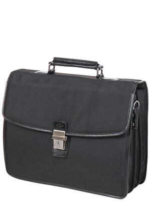 Serviette Katana Work 38 cm - 3 soufflets Noir