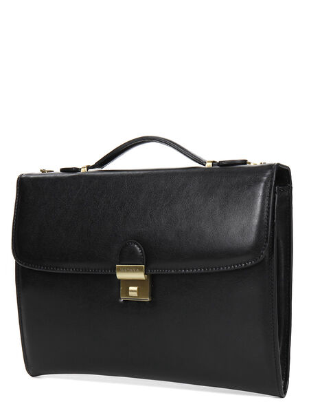Serviette Hype 35 cm - 1 soufflet Noir