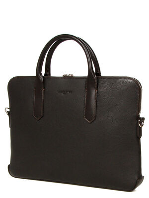 Porte-documents Lancaster Milano 38 cm Marron