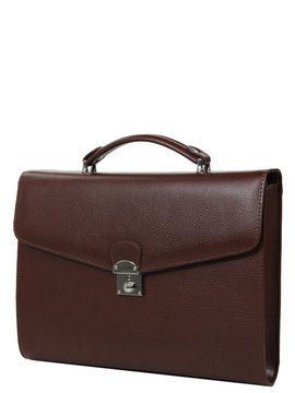 Serviette Globe Trotter 35 cm - 1 soufflet Marron