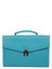 Serviette Globe Trotter 35 cm - 1 soufflet Turquoise Turquoise