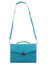 Serviette Globe Trotter 35 cm - 1 soufflet Turquoise Turquoise