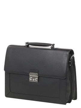 Cartable Bruno 38 cm - 2 soufflets Noir