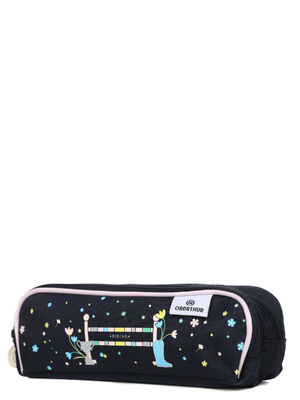 Trousse Cheval Wild Flowers - 2 compartiments Bleu