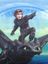 Trousse scolaire Dragons Bleu